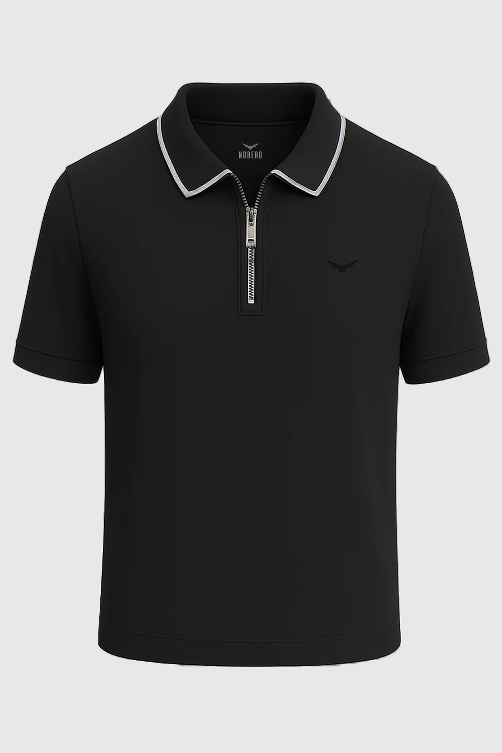 Zip Collar Polo T-Shirt - Image 11