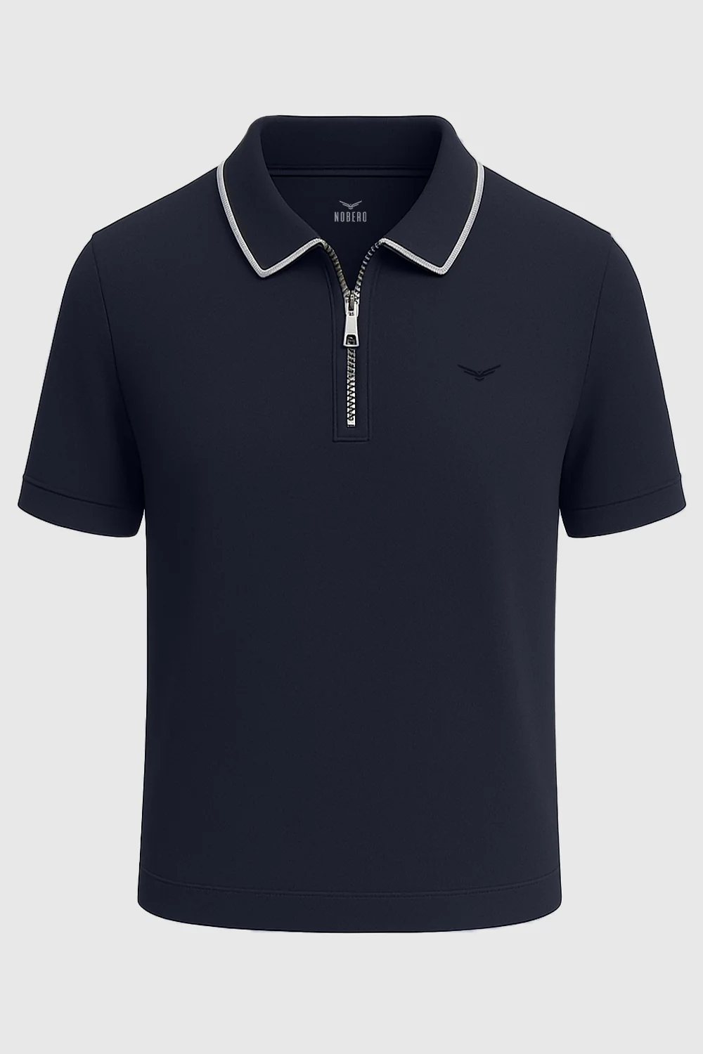 Zip Collar Polo T-Shirt - Image 5
