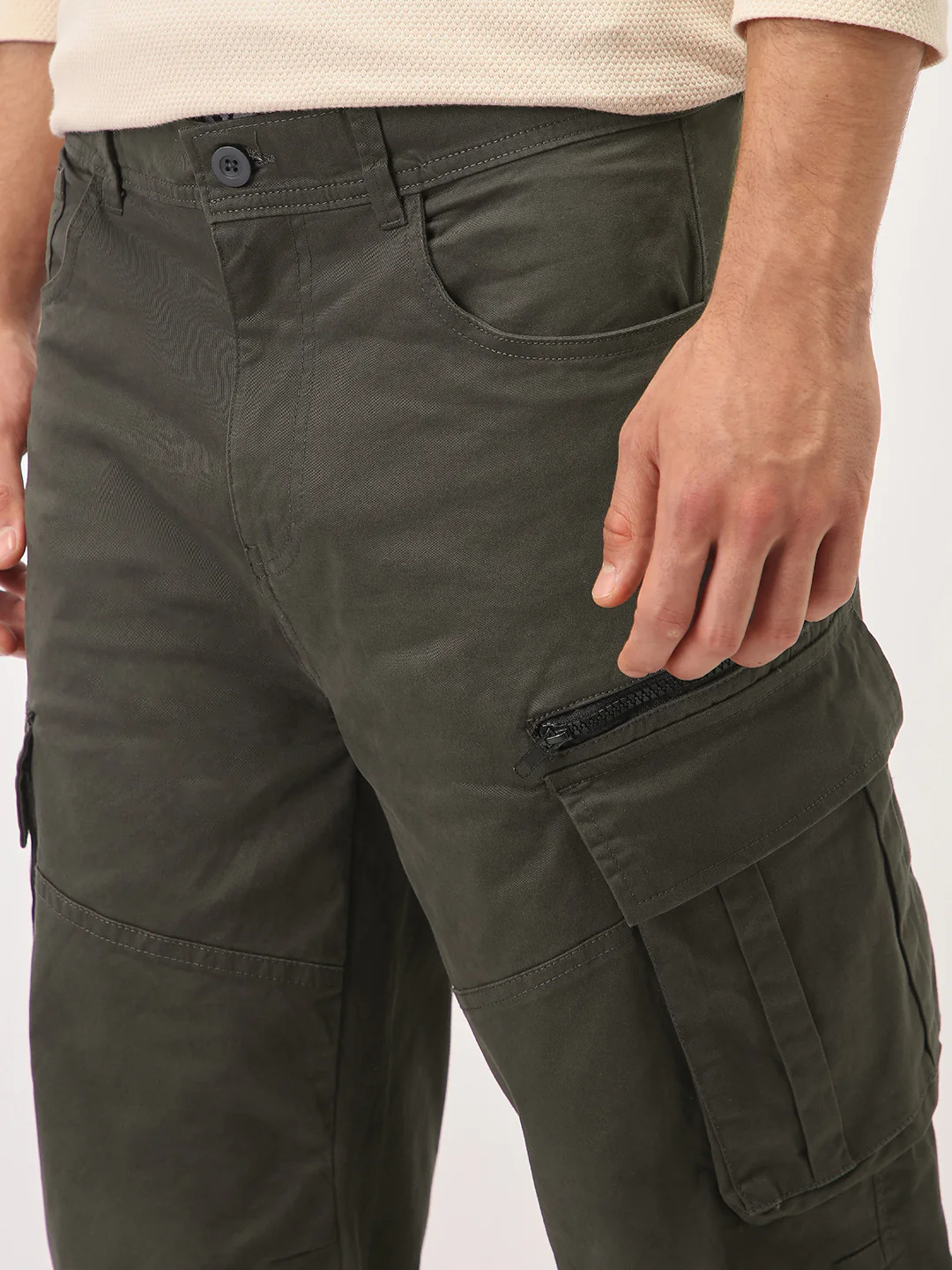 Zipper Utility Cargo Pants - Image 5